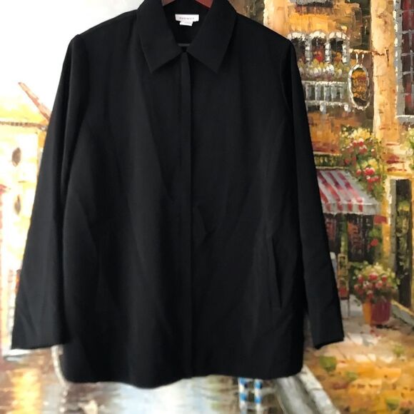 Avenue Black zip up blazer - Picture 1 of 9